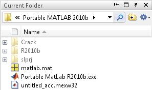 نکته: با استفاده از current folder فایل های مربوطه