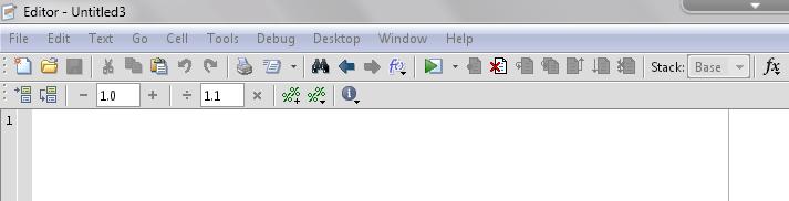 File >> New >> Script برنامه