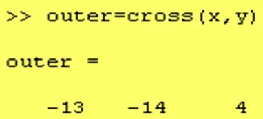 خارجی ضرب خارجی :cross ضرب