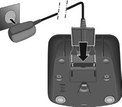 Έναρξη λειτουργίας Έναρξη λειτουργίας Έλεγχος περιεχομένου συσκευασίας Ένα ασύρματο ακουστικό Gigaset, ένα κάλυμμα μπαταρίας (πίσω κάλυμμα του ασύρματου ακουστικού), δύο μπαταρίες, μια βάση φόρτισης