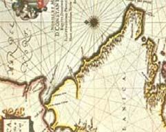 χάρτες των Πορτογάλων της εποχής να εμφανίζουν την ακτή της Βραζιλίας