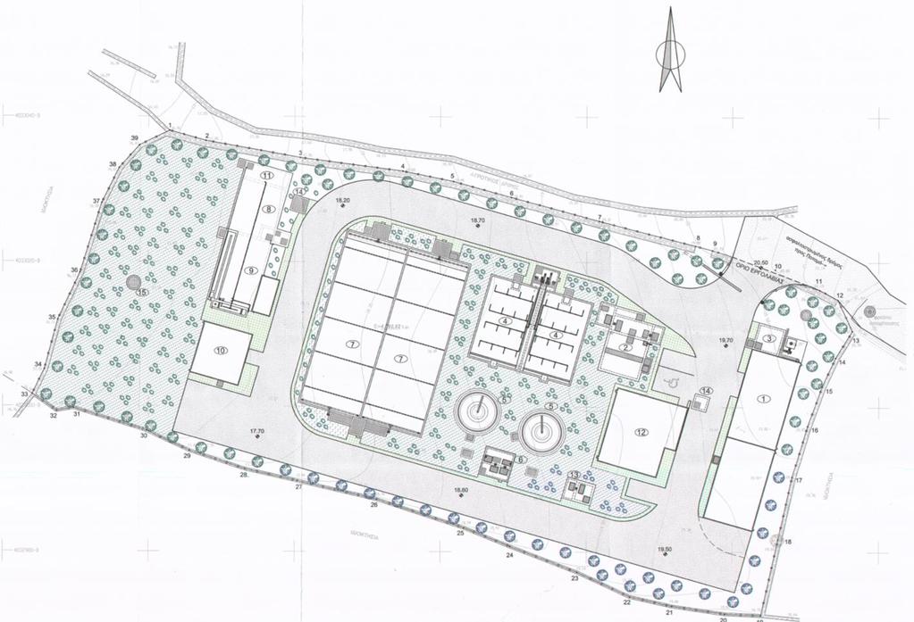 Εγκαταστάσεις Επεξεργασίας Λυμάτων Νήσου Θηρασίας Ε.Ε.Λ. Θηρασίας : Ισοδύναμου Πληθυσμού 1.