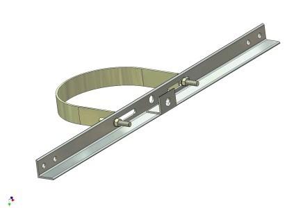 Produs Consolă de susţinere simplu circuit izolaţie elastică * Distanţa între faze este de 1500 mm. Se utilizează în situaţi de siguranţă mărită, axe cu secţiuni ale conductoarelor mai mari de 50 mm2.