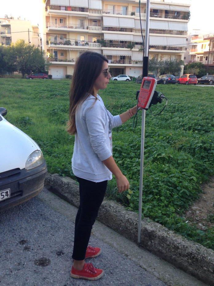 Εικόνα 42. Αποτύπωση με όργανα gps.
