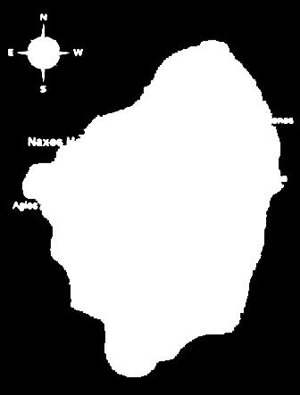 χιλιόμετρα. Εικόνα 12 Χάρτης νήσου Νάξου Πηγή: www.sunrock.