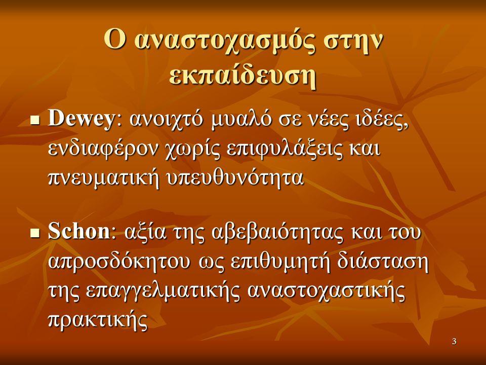 Πώς ο αναστοχασμός των εκπαιδευτικών συμβάλλει στην αντιμετώπιση ζητημάτων επικοινωνίας, σχέσεων, συμπεριφοράς, κινήτρων των μαθητών; Ως αναστοχασµός προσδιορίζεται γενικότερα ως η κριτική εξέταση