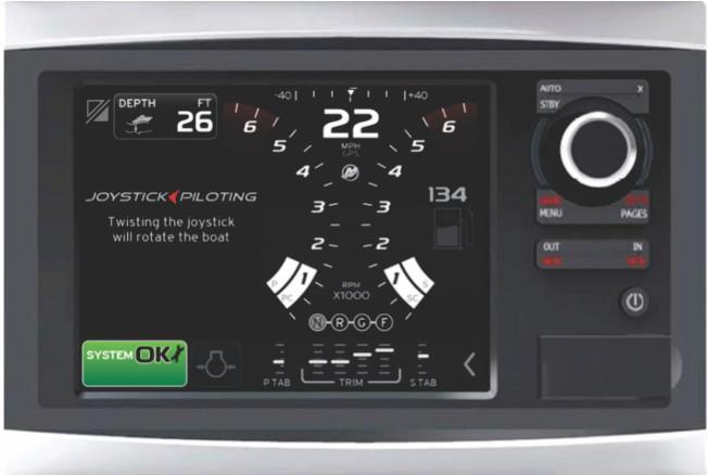 Ενότητα 1 - Μαθαίνοντας το σύστημα Joystick Piloting για εξωλέμβιες Προσωπικότητα σκάφους Η Mercury Marine και ο κατασκευαστής του σκάφους έχουν αναπτύξει το σύστημα πρόωσης σκάφους personality που