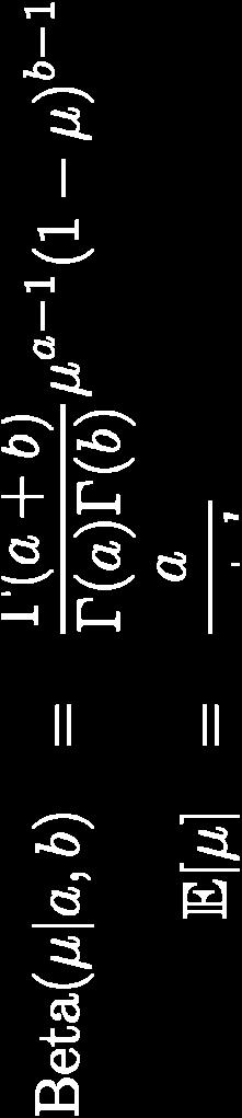 μ x (1 μ) 1 x Εφόσον η εκ των υστέρων πιθανότητα είναι ανάλογη της εκ των