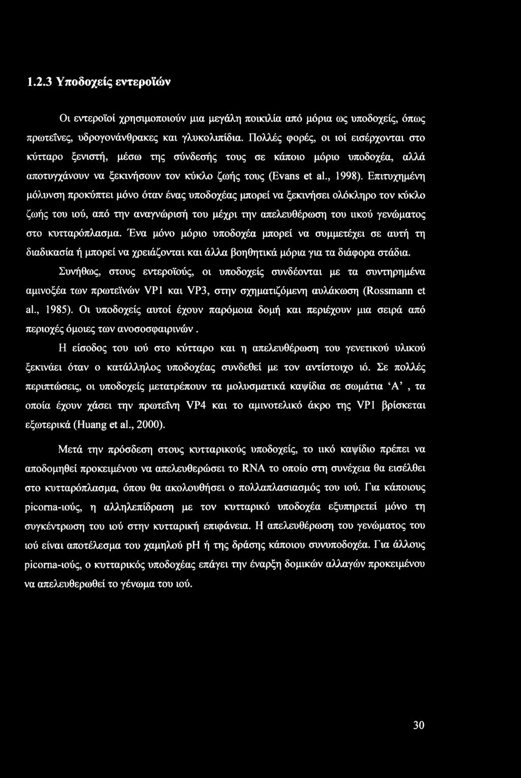Επιτυχημένη μόλυνση προκύπτει μόνο όταν ένας υποδοχέας μπορεί να ξεκινήσει ολόκληρο τον κύκλο ζωής του ιού, από την αναγνώρισή του μέχρι την απελευθέρωση του ιικού γενώματος στο κυτταρόπλασμα.