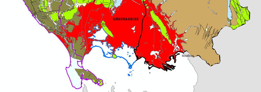 Οι πυριτικοί κώνοι κορημάτων ανήκουν στην κατηγορία των κοκκωδών προσχωματικών ημιπερατών σχηματισμών με πολύ χαμηλή υδροπερατότητα (Κ) η οποία κυμαίνεται από 10-6 έως 10-7 m/sec (Π2).