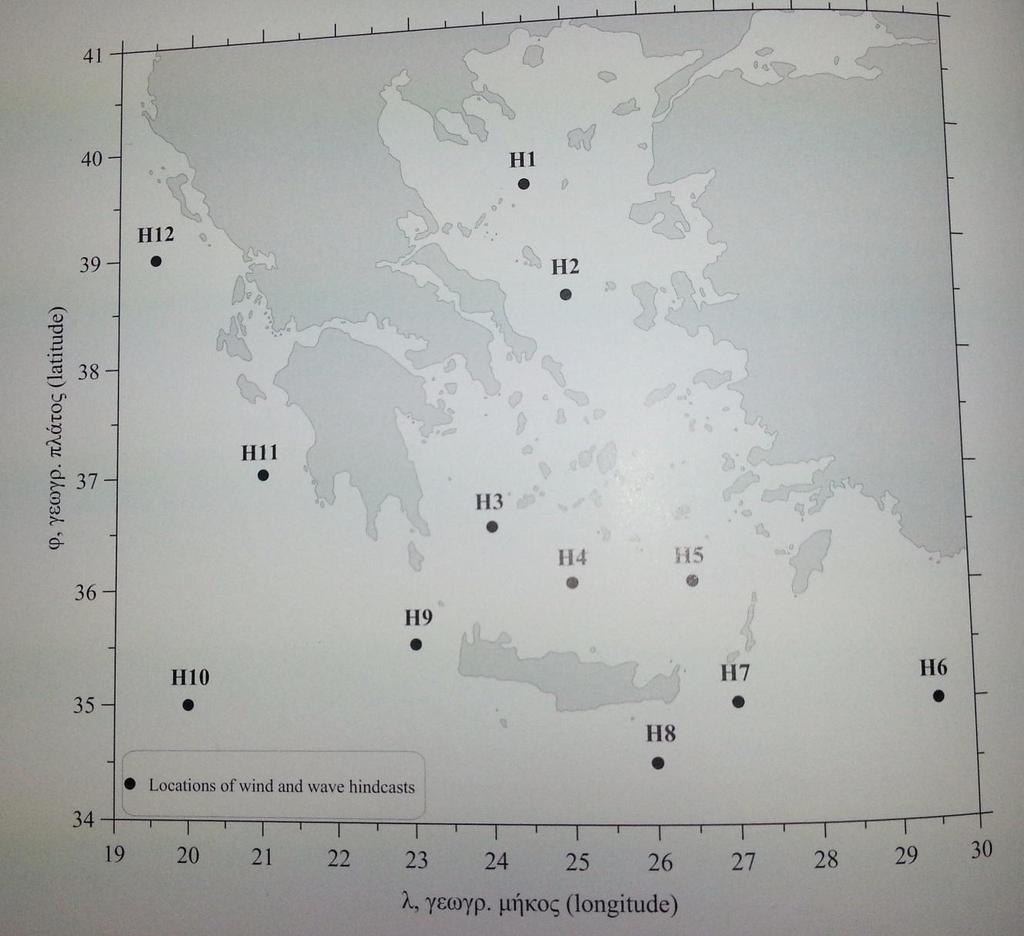Υάξηεο 3.3: Κνκβηθά ζεκεία πξνζνκνηψζεσλ γηα ηα νπνία παξνπζηάδνληαη αλαιπηηθά ζηαηηζηηθά απνηειέζκαηα.