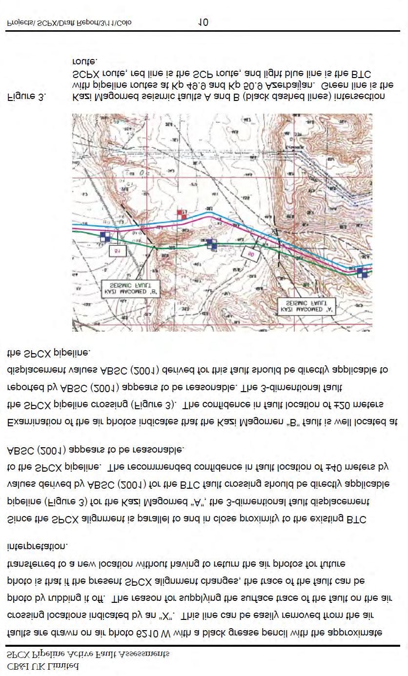 Qazıməhəmməd seysmik qırılması B Qazıməhəmməd seysmik qırılması A Şəkil 7-3: Hacıqabul (Qazıməmməd) aktiv qırılma kəsişmələri.