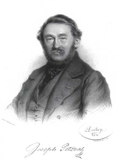 Osobnosti JOZEF MAXIMILIÁN PETZVAL SVOJRÁZNY PROFESOR Medzi význačnými V blízkosti Mozarta a Beethovena na Centrálnom cintoríne vo Viedni leží telo človeka, ktorý získal označenie krstný otec