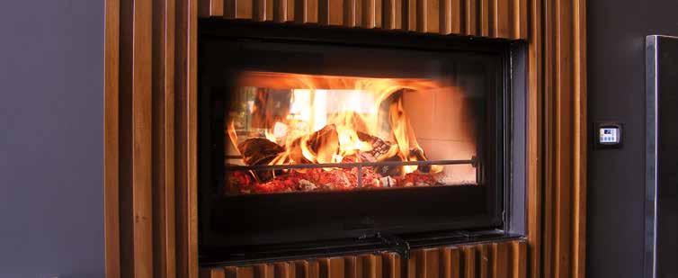 D80, D85 and D95 respectively, maintains a minimal design, highlighting the clean lines of the fireplace, at the same time offering a comfortable view of the