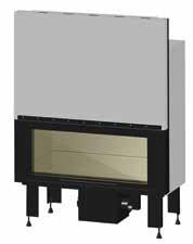 The Flat Minimal fireplace series has a minimal design without excesses, highlighting the clean lines of the fireplace.