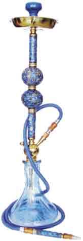 . MYA BOHEMIA GLASS WITH ALUMINUM