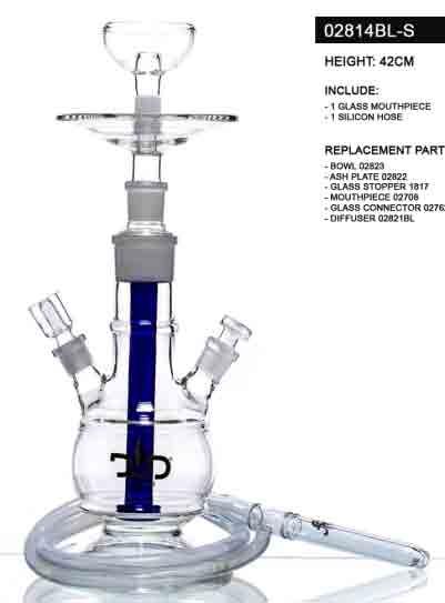 02814BL Set - 2pcs Ναργιλές 42cm με 1
