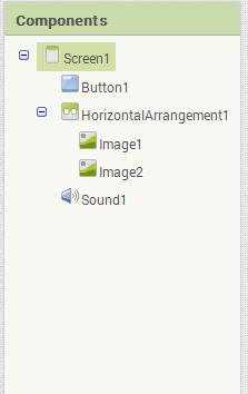 Η πρώτη μας κίνηση είναι να μετονομάσουμε τα αντικείμενα που έχουμε εισάγει στην εφαρμογή μας, ώστε να έχουν χαρακτηριστικά ονόματα και όχι button1, image1 κ.λπ.