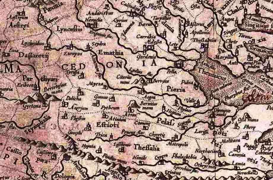 Χάρτης του Φλαμανδού χαρτογράφου G. Mercator (1512 1594).