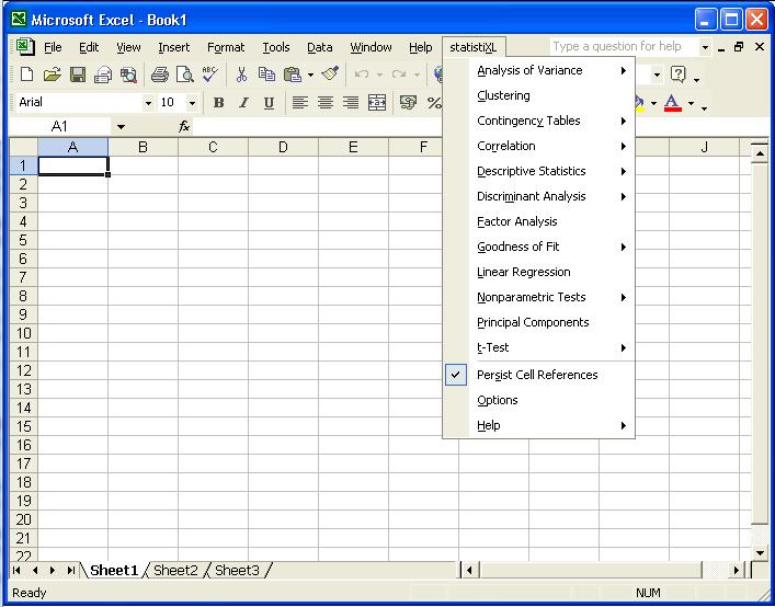 1.5.3 StatistiXL StatistiXL je analytický balíček, ktorý funguje ako doplnok k systému Microsoft Excel.