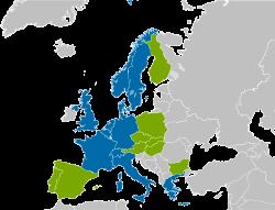 Οι 12 ιδρυτικές χώρες μέλη του 1954 ήταν: Βέλγιο Γαλλία Γερμανία Δανία Ελβετία Ελλάδα Ηνωμένο Βασίλειο Ιταλία Νορβηγία Ολλανδία Σουηδία Γιουγκοσλαβία (αποσύρθηκε το 1961)