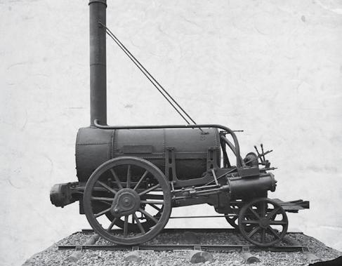 Lokomotiva e parë Raketa e Stivensonit. Tani, trenat e shpejtë elektrikë të Europës dallojnë shumë nga motorët e parë me avull.
