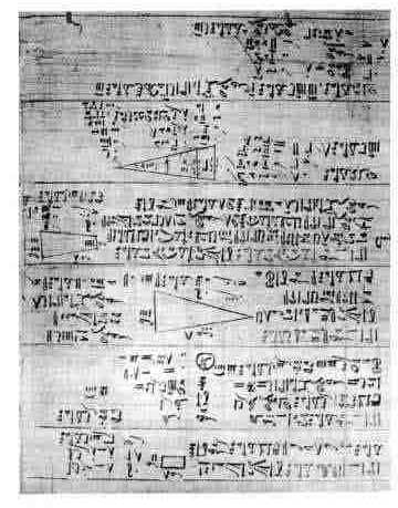 5 Slika 2. Rhindov papirus 1650 pnš. (5) Najstarejši astronomski instrument 1850 pnš. (kombinacija svinčnice in opazovalne palice) je shranjen v Berlinskem muzeju.