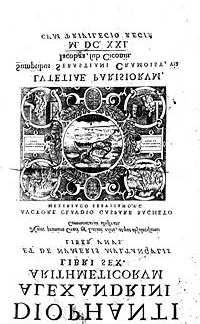 50 To besedilo je uporabil Bachet de Méziriac, ki je leta 1621 izdal grški tekst skupaj z latinskim prevodom.