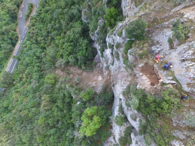Εργασίες Περιόδου 9 19/05/2016 & 2 3/11/2016 Εκτεταμένη επιθεώρηση όλων των πρανών και των συστημάτων βραχοπροστασίας Η επιθεώρηση διενεργήθηκε με την χρήση πτήσεων drone