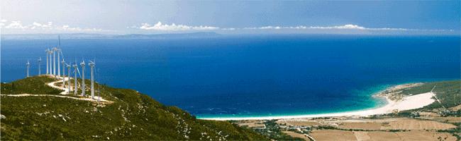 Ανεμογεννήτριες στην περιοχή Tarifa της Ισπανίας.