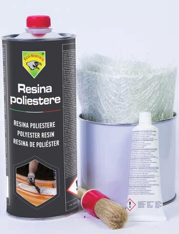 KIT VETRORESINA EAN CODE BOX / 66150/01 8 027354 66101 7 PT Kit Fibra De Vidro: Kit completo para a reparação e construção de partes faltantes ou estragadas de artigos de fibra de vidro, metal,
