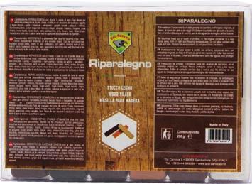 RIPARALEGNO PT Restaurador De Madeira é um estuque de cera de abelhas ideal para eliminar rachadelas, buracos, lascas, riscos e desgastes de qualquer objecto de