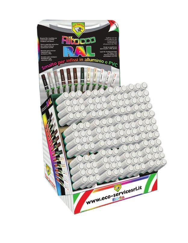 RITOCCO RAL PT Retoque Ral: Marcador profissional a base de esmalte acrílico nas tintas RAL. Ideal para para retoques em fechaduras de alumínio, PVC e todas as superfícies esmaltadas.