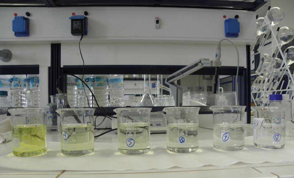 Κατά την 2 η σειρά πειραμάτων μελετήθηκε η αντίδραση αναγωγής του εξασθενούς χρωμίου σε τρισθενές σε ph: 4 και χρόνο αντίδρασης 20 min, 120 min και 24h σε διαφορετικές ποσότητες μεταδιθειώδους
