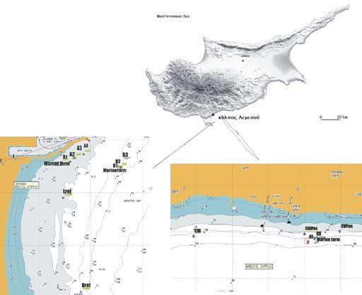 4 8ο Πανελλήνιο Συμποσιο Ωκεανογραφίας & Αλιείας Εικόνα 1. Θέση των σταθμών μελέτης (σειρές Α, Β, C) στον κόλπο της Λεμεσού. Βιβλιογραφια BORJA, A., MUXICA, I., FRANCO, J. 2.