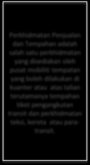 Perkhidmatan Perundingan yang disediakan di pusat mobiliti tempatan akan