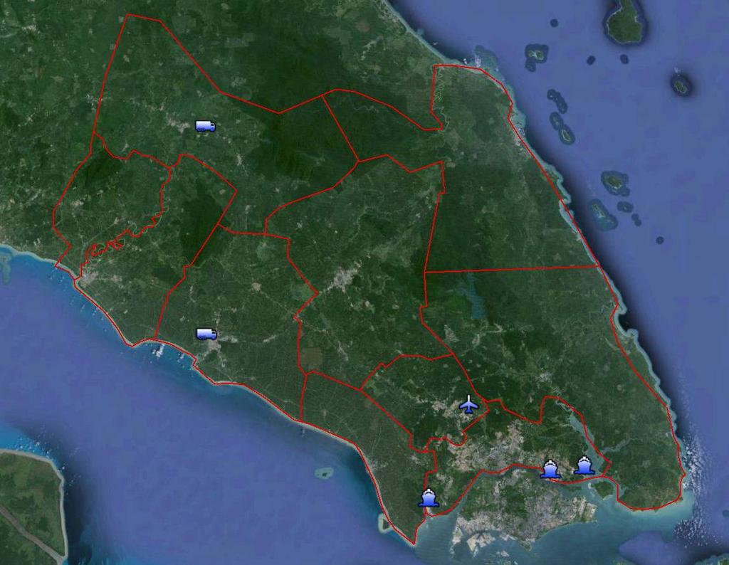 2-24 2.5.4 Kemudahan Logistik Sektor perkhidmatan logistik di Johor memainkan peranan penting dan menjadi tulang belakang bagi memudahkan perdagangan antarabangsa dan domestik.