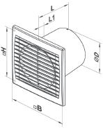 0009 D125 x B176 x H140 x L114 x L1 13 mm VENTS125 S 590910.