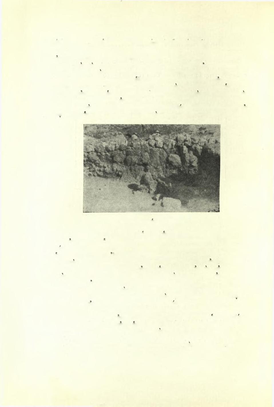 194 Πρακτικά τής Αρχαιολογικής 'Εταιρείας 1951 ογκολίθων (είκ. 4), άρχομένου βορείως τοϋ δωματίου Δ καί κατευθυνομένου προς τα νοτιοδυτικά.