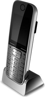 Dodatna oprema Prenosna enota Gigaset SL78H u Okvir iz prave kovine u Moderna tipkovnica s kakovostno osvetlitvijo u 2,2 TFT barvni prikazovalnik v QVGA ločljivosti u Bluetooth in mini USB u Imenik z