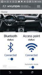Hyundai Access Point App Η ειδική εφαρμογή της Hyundai για Android συσκευές είναι διαθέσιμη στο Google Play Store και διευκολύνει τη διαχείριση των TomTom LIVE