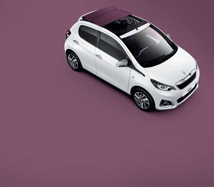 ΜΕΓΑΛΗ ΑΝΕΣΗ ΣΕ ΜΙΚΡΕΣ ΙΑΣΤΑΣΕΙΣ Το PEUGEOT 108 κατορθώνει να συνδυάσει τις μικρές εξωτερικές διαστάσεις με την άνεση στο εσωτερικό, εξασφαλίζοντας το μέγιστο δυνατό χώρο στον οδηγό και στους