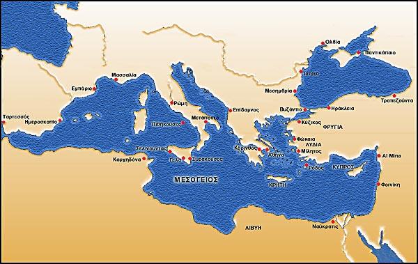 ΝΑΥΤΙΚΗ ΙΣΤΟΡΙΑ ΕΛΛΗΝΙΚΟΥ ΕΘΝΟΥΣ, Α. ΚΡΑΣΑΝΑΚΗ 4 ΧΑΡΤΗΣ ΑΡΧΑΙΑΣ ΕΛΛΑΔΑΣ (ΠΡΙΝ ΑΠΟ ΤΟ Μ.