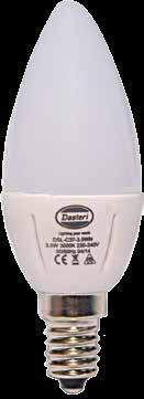 LED Bulb DSL-C7 (.5W) Super-bright LED Candle Non-dimmable Thermal ceramic dissipator Outstanding design, 200 beam angle High electrical safety Λαμπτήρας LED DSL-C7 (.