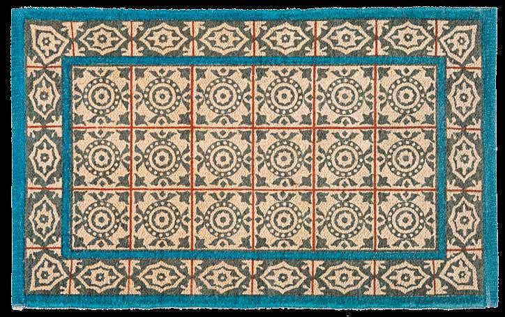 100% Cotton, Chenille Blue