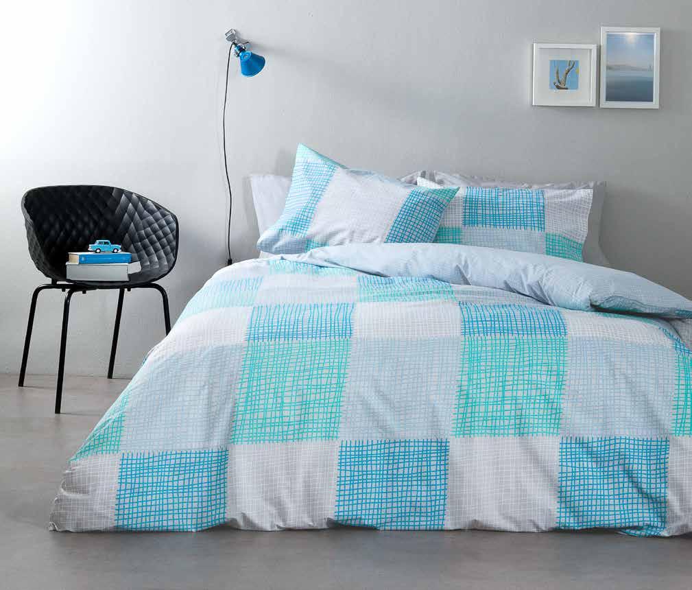 Rattan Blue BED LINEN 100% Cotton - 144 T.C. Συνδυάστε ΣΕΛ.