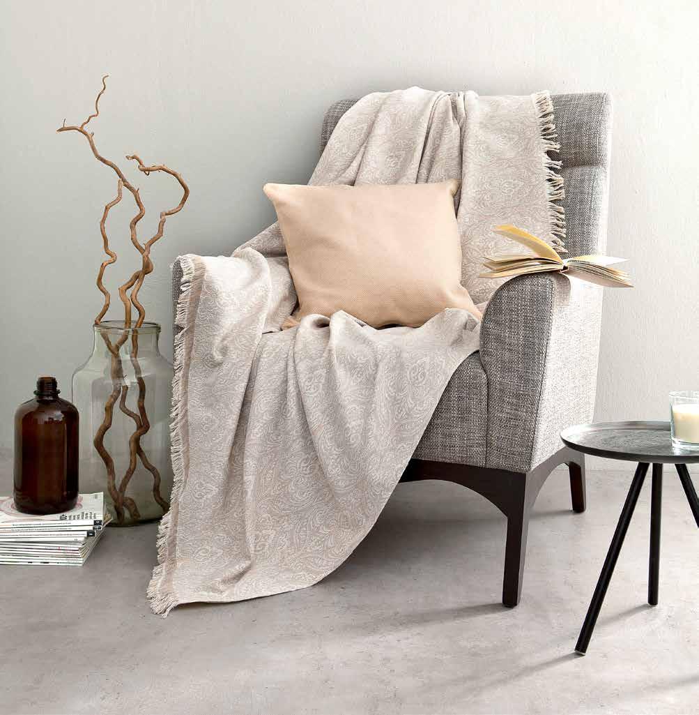 Dammam Beige ΤΗROWS 80% Cotton - 20% Polyester