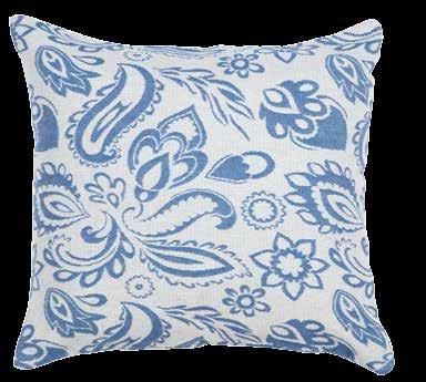 Quinta Gray Διακοσμητική μαξιλαροθήκη πάνελ 50x50 11,60 Dammam Blue /