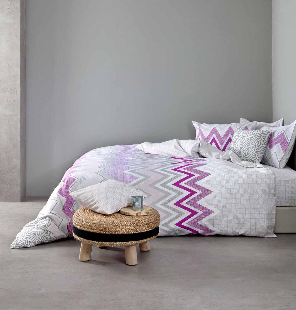 Pozitano Lilac BED LINEN 50% Cotton - 50%