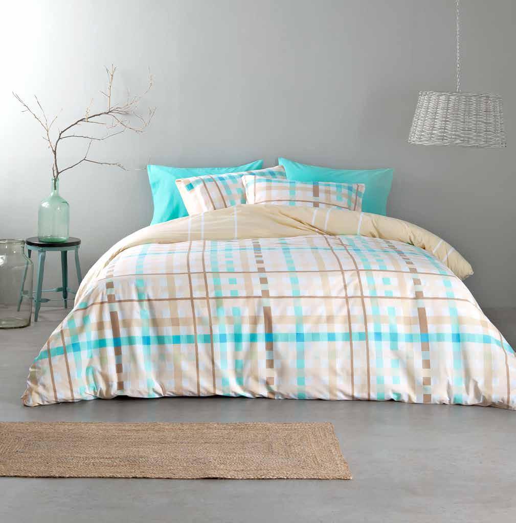 Damino Beige BED LINEN 50% Co